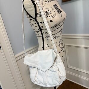 White Leather Shoulder bag, barely used